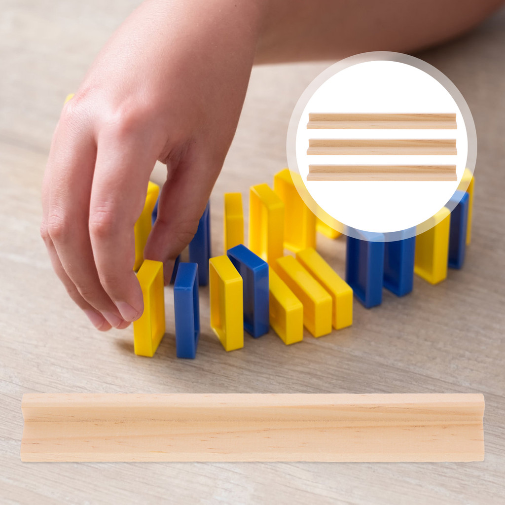 

8pcs Wooden Ornaments 19cm Desktop Racks Domino Trays Rack Holders Toy Cards Base Multi Function Wooden Domino Racks