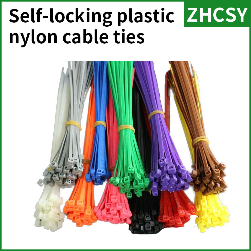 

Self-Locking Plastic Nylon Cable Tie Black White Colorful 3X100 150 200 4X150 200 5X200 Fastening Ring Industrial wire Cable
