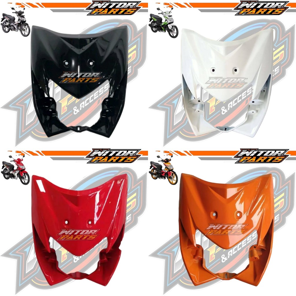Dasi Tameng Panel Dada Depan Honda Blade Lama Hitam Putih Merah Oren / Cover Body Bodi Depan Honda B