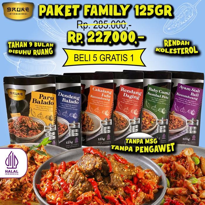 

[TERLARIS] PAKET FAMILY LAUK INSTAN RENDAH KOLESTEROL - Pedas[TERLARIS ]