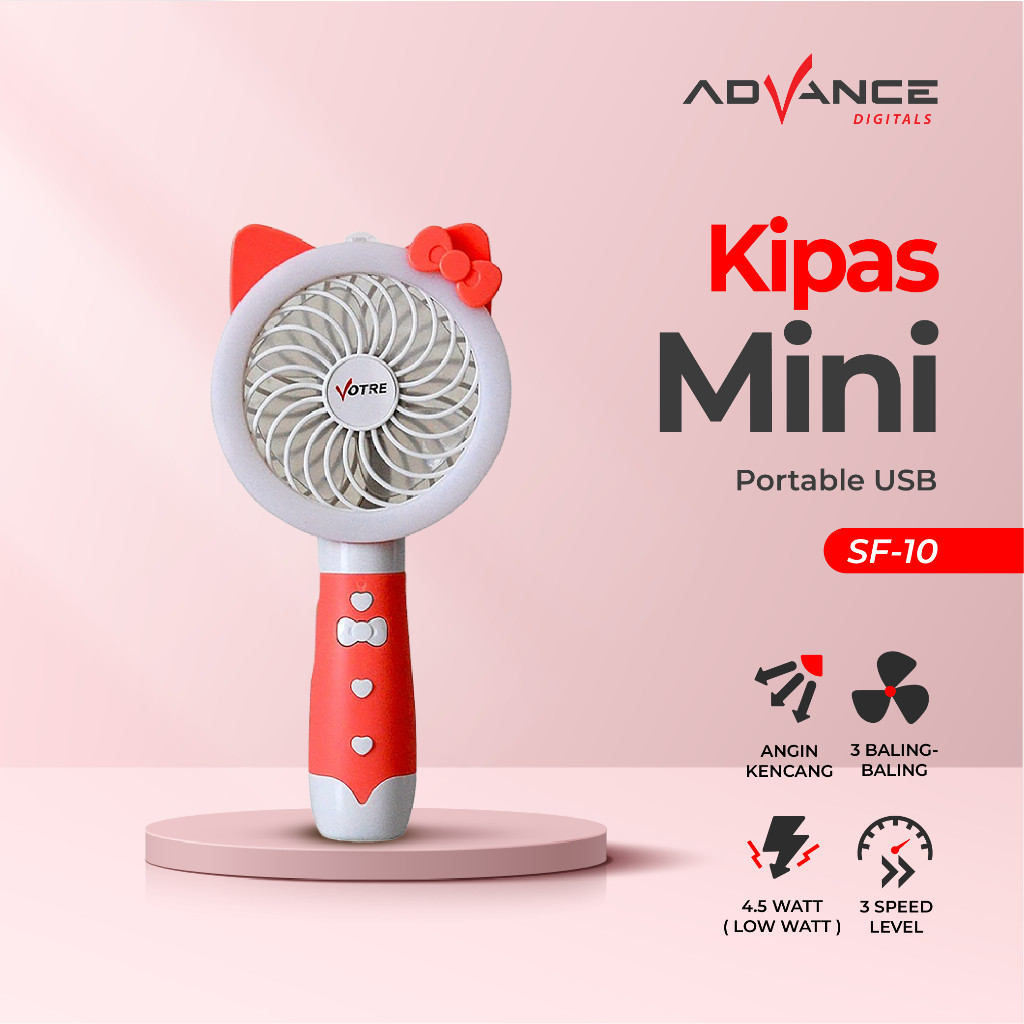 Advance Kipas Angin SF-10 Kipas mini Lampu LED Votre SF10