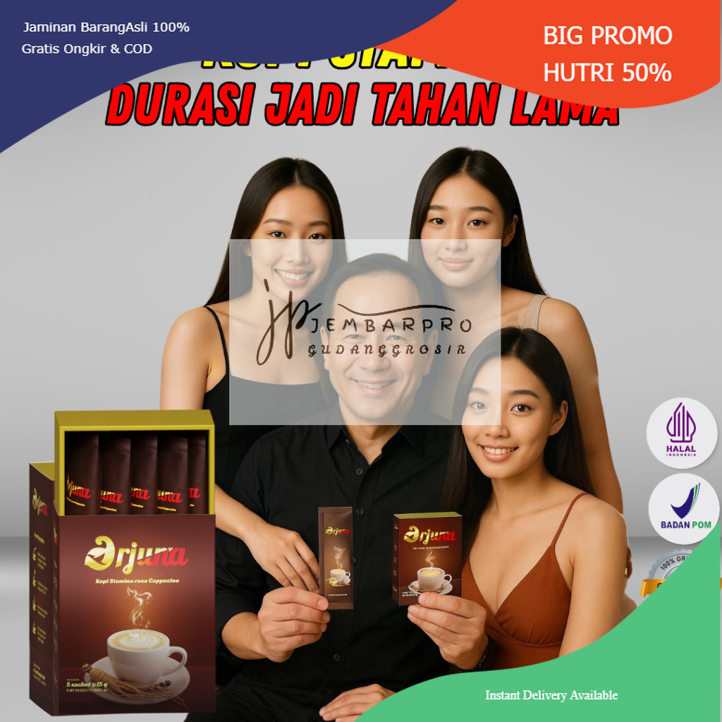 

KOPI ARJUNA ORIGINAL - Minuman Extra Ginseng Tambahkan Durasi Tahan Lama