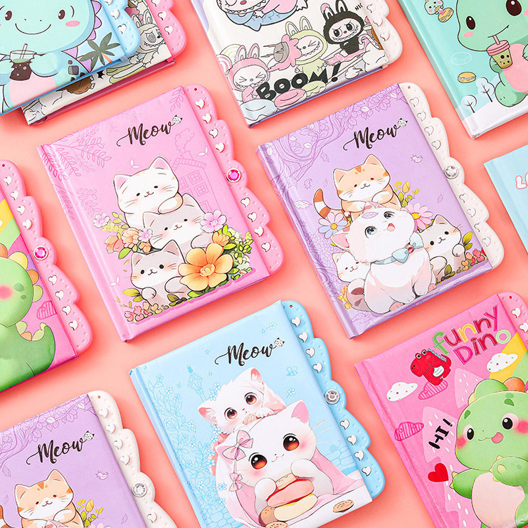 

BUKU DIARY SATUAN / BUKU DIARY CATATAN MINI/ BUKU DIARY DENGAN PENGUNCI PASSWORD / DIARY YANG DAPAT DIKUNCI GAMBAR KARTUN KAWAII