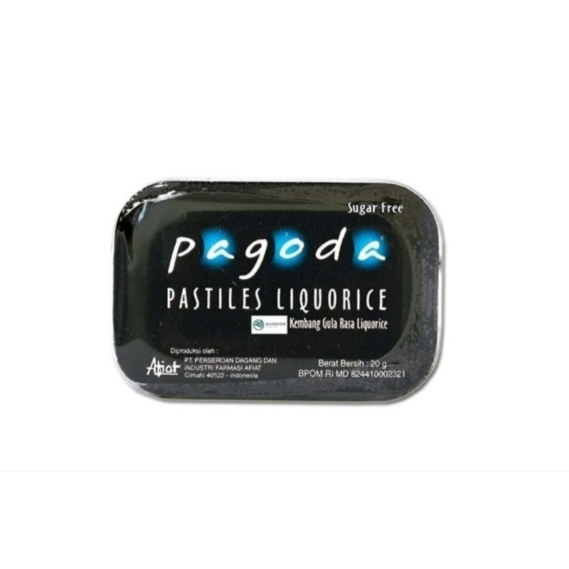 

Pagoda Pastiles Rasa Liquorice 20gr Permen Pelega Tenggorokan.