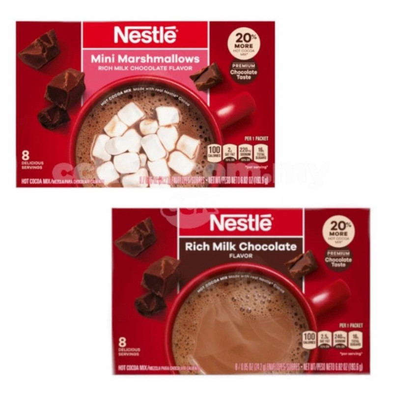 

NESTLE HOT COCOA MIX isi 8 sachet 193.6gr