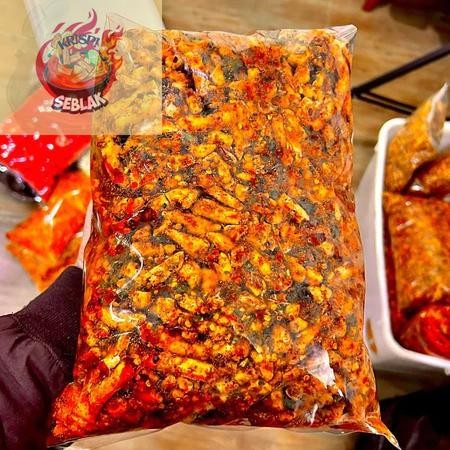 

Seblak krispi Basreng Daun Jeruk 1kg Extra Pedas