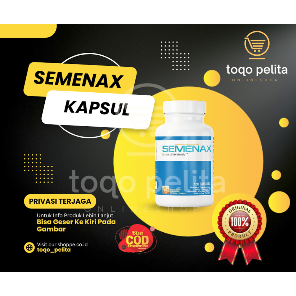 SEMENAX | OBAT PENYUBUR SPERMA PRIA PENAMBAH JUMLAH SPERMA ASLI ORIGINAL KAPSUL HERBAL