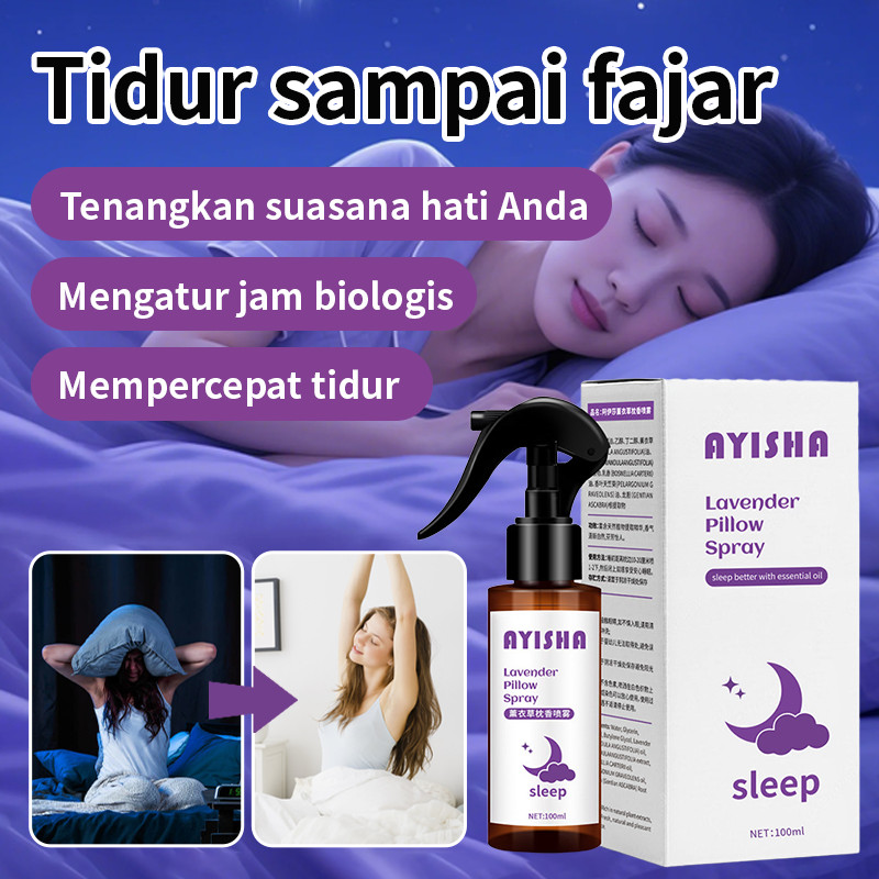 ⚡COD⚡PowerFit Semprotan Tidur Nyenyak  Lavender |Semprotan Tidur Nyenyak Pillow Mist Tidur Obat Tidu