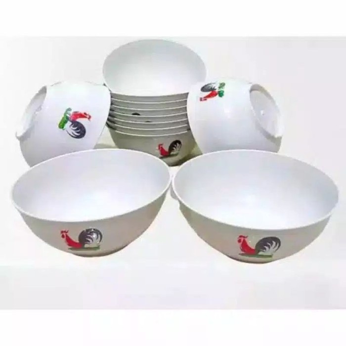 BEST PROMO MANGKOK AYAM JAGO 12 PCS-LUSINAN - lusinan  - lusinan By Perabot Inc