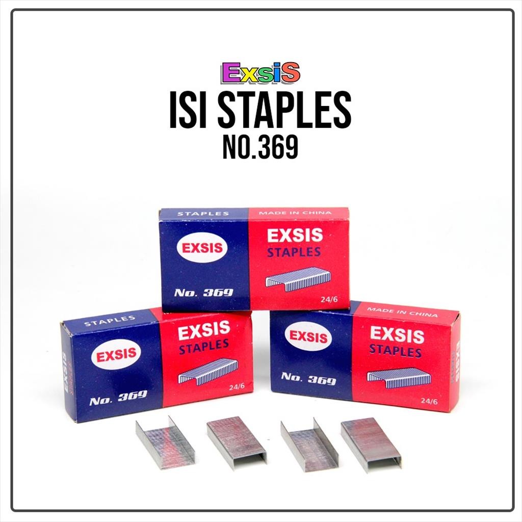 

❤️️1 pak Isi Staples EXSIS BESAR NO.369 / Isi Staples EXSIS BESAR❤️️