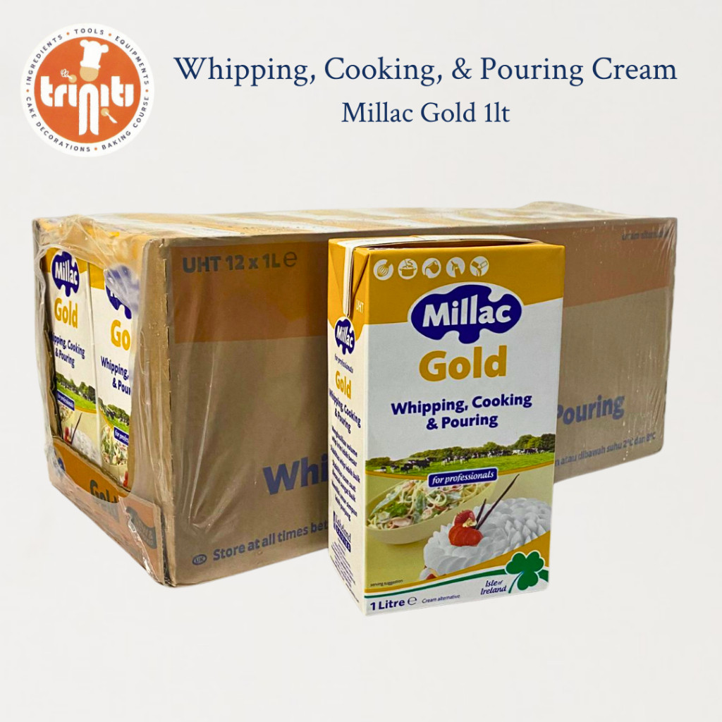 

Whipping Cream Millac Gold 1Liter ( Whipping & Cooking ) terlaris