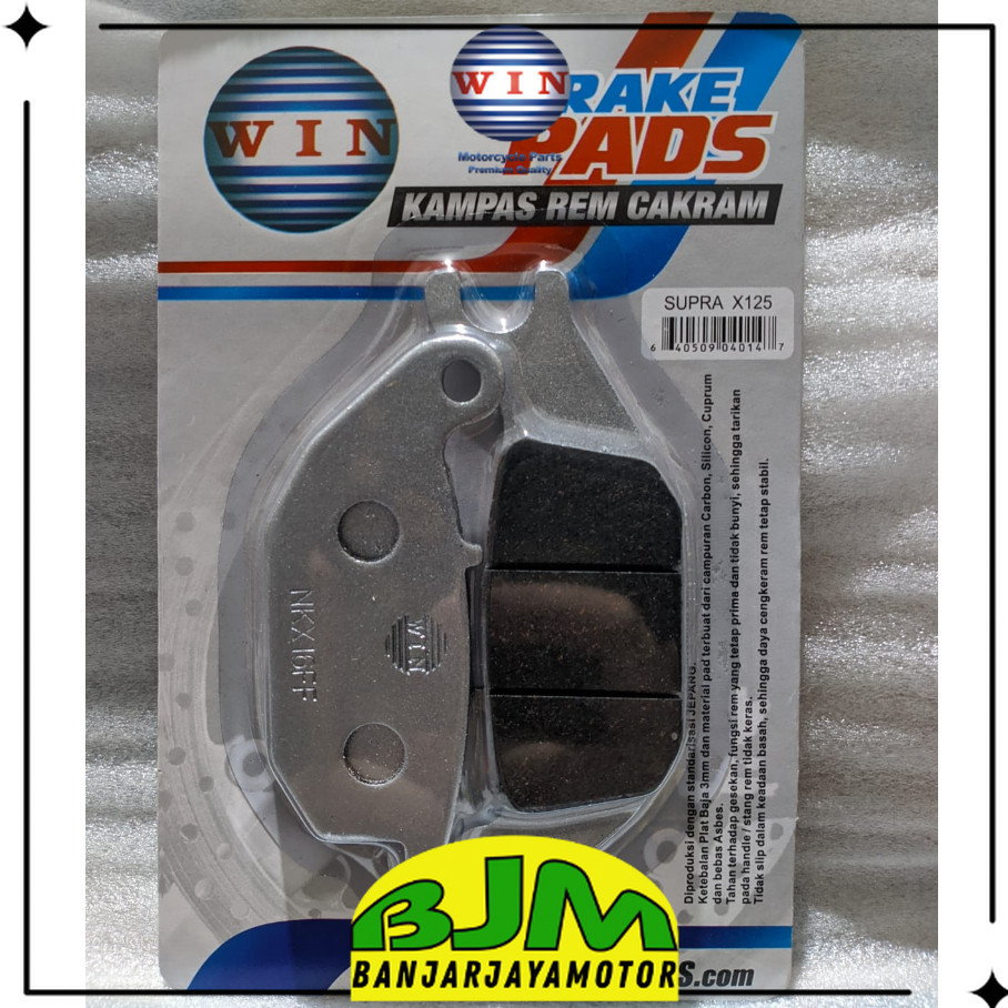 Kampas Rem Cakram Depan / Belakang Supra X 125 Lama 2004 2005 2006 | rear brake pads WIN | motor pad