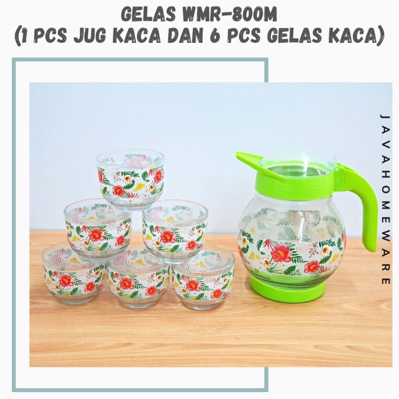 DRINK SET KACA | TEA SET KACA | TEKO SET DAN GELAS