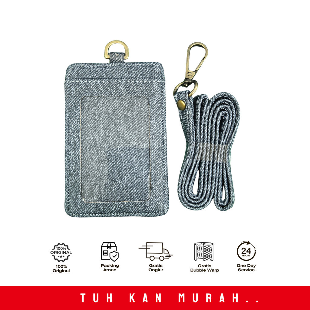 

TKM ID CARD LEATHER IDC + TALI SERI DENIM