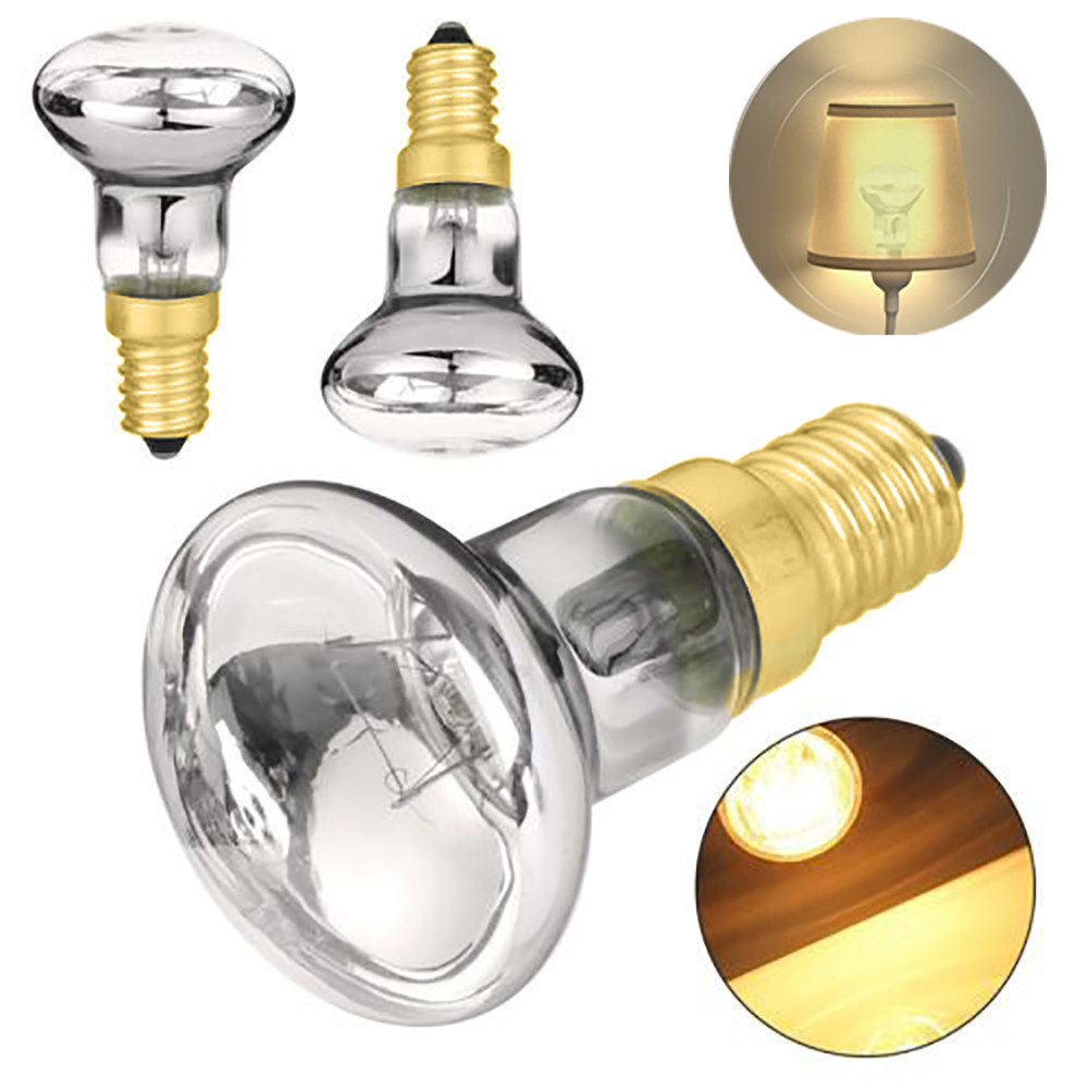 2Pcs New 25W 30W 230V Halogen Energy Saving Bulb E14 R39 Screw in Lava Lamp Bulb Replacement Eco Hal