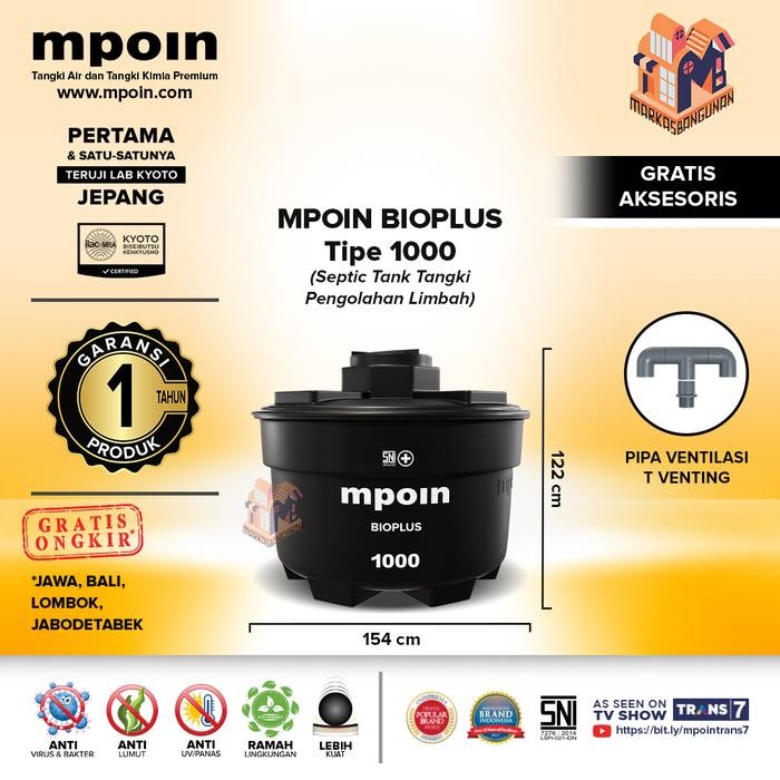Tangki Septic MPOIN Bioplus 1000 Liter
