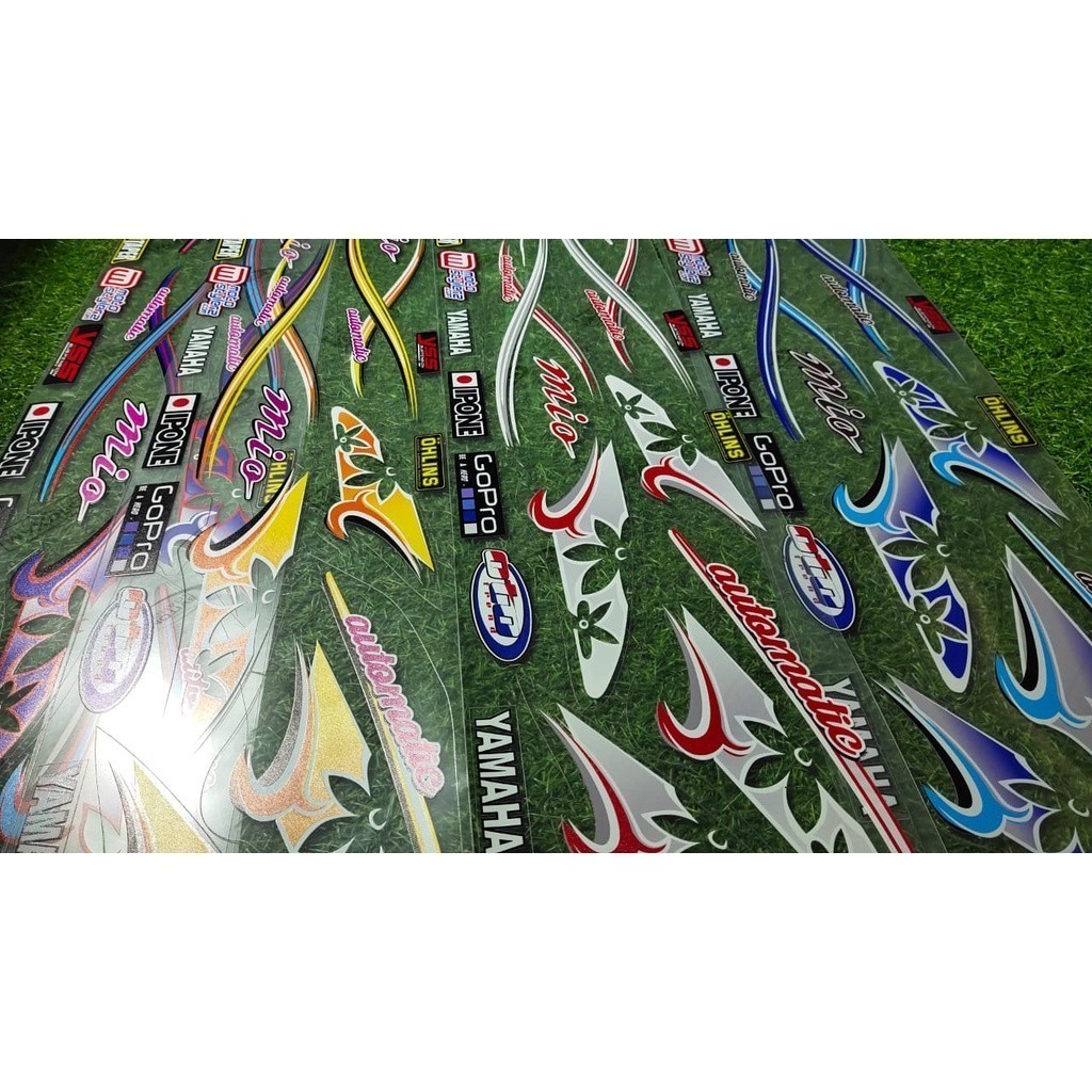STRIPING STICKER MIO KARBU SPORTY SMILE AMORE VARIASI BUNGA
