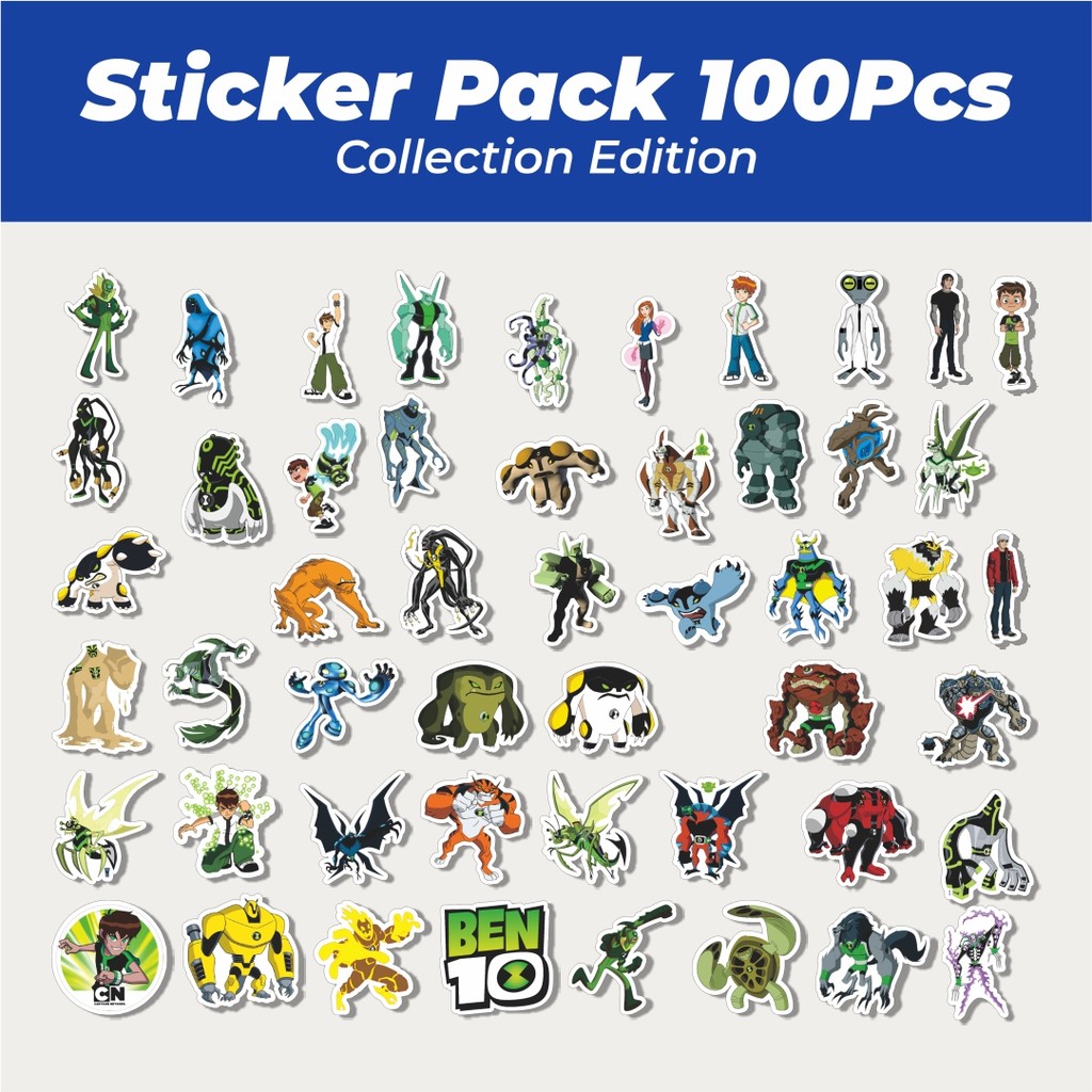 

Hot Stiker Kartun Series Ben Ten Karakter Mix V2 Lucu Anti Air Stikers Berperekat Waterproof Sticker Decal Buat Motor Helm Buku Journal Koper Casing HP Laptop Botol Minum