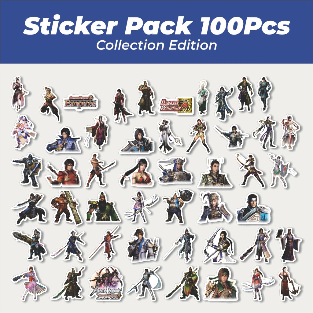 

Hot Stiker Gamae Series Dynasty Warriors Character Mix 2 Lucu Anti Air Stikers Berperekat Waterproof Sticker Decal Buat Motor Helm Buku Journal Koper Casing HP Laptop Botol Minum