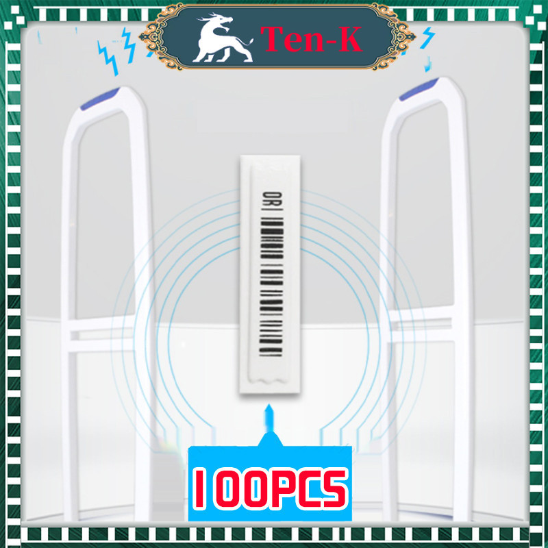 

100 PCS 58KHZ Anti Pencurian Label / Sensor Alarm Label DR AM