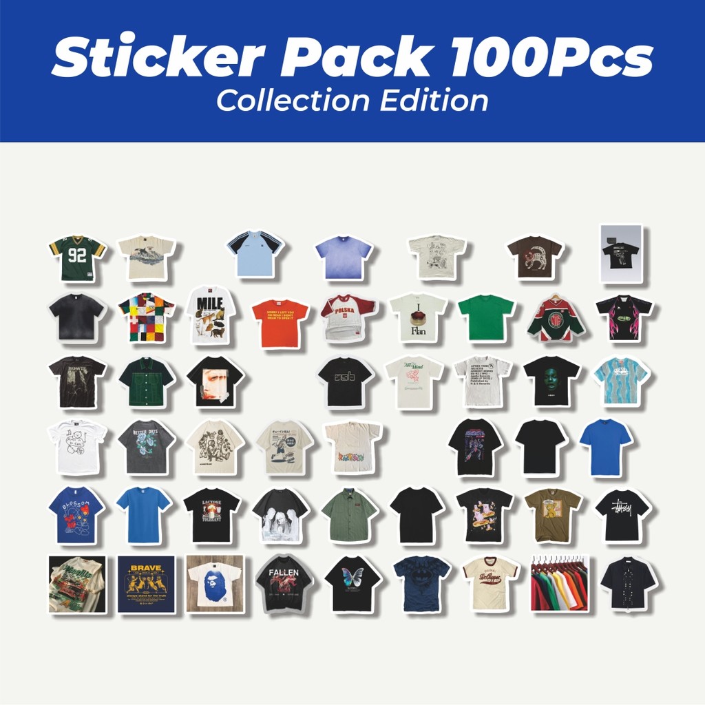 

Hot Stiker T-Shirt V2 Lucu Anti Air Stikers Berperekat Waterproof Sticker Decal Buat Motor Helm Buku Journal Koper Casing HP Laptop Botol Minum