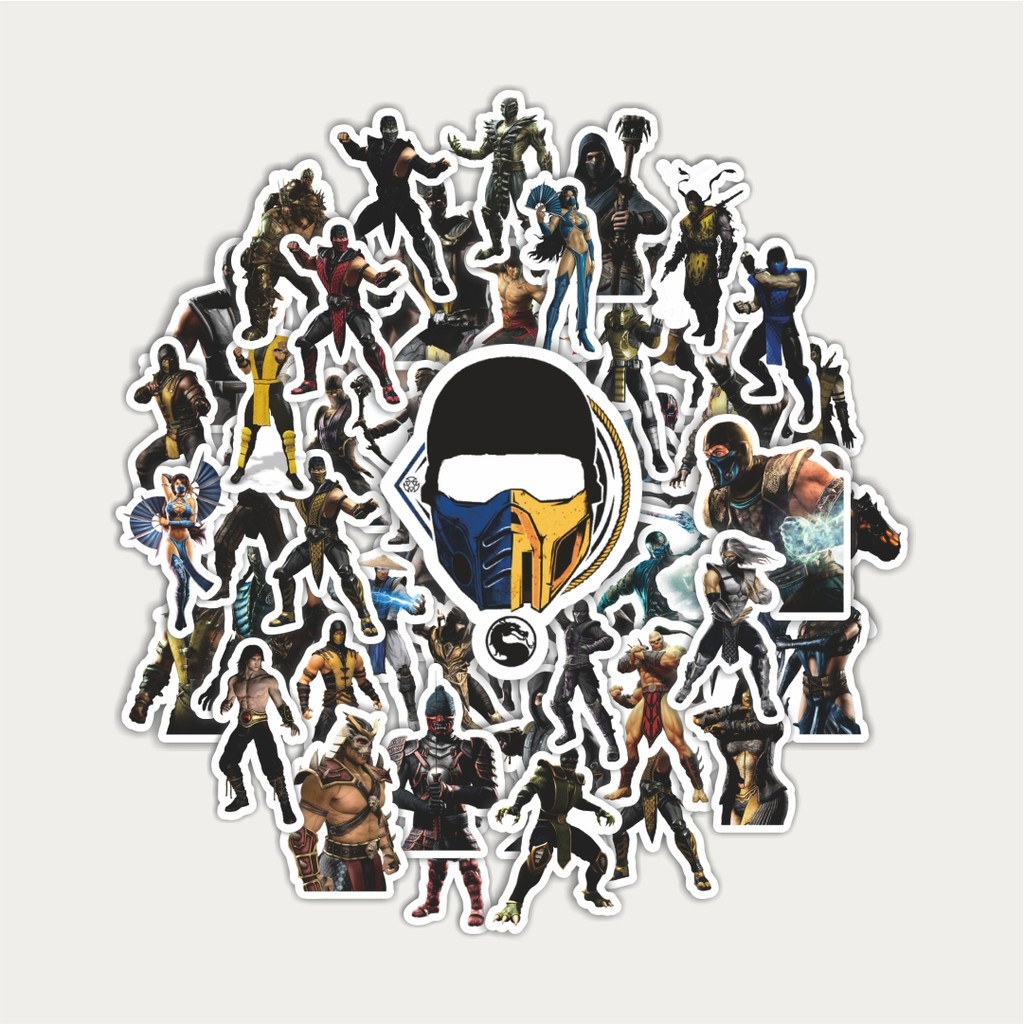 

Sticker Pack Stiker Video Game Series Mortal Kombat Character Mix 1 | Sticker TUMBLR | Stiker LAPTOP KOPER HELM