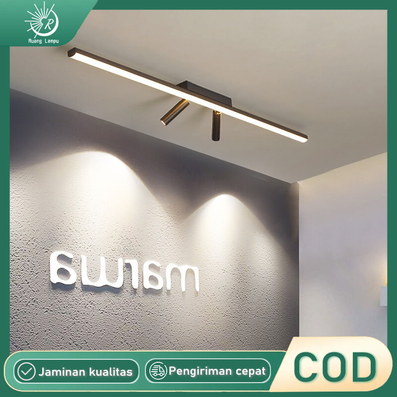 Lampu Hias Strip Panjang dengan Lampu Plafon Minimalis Lampu Sorot Lampu Plafon LED