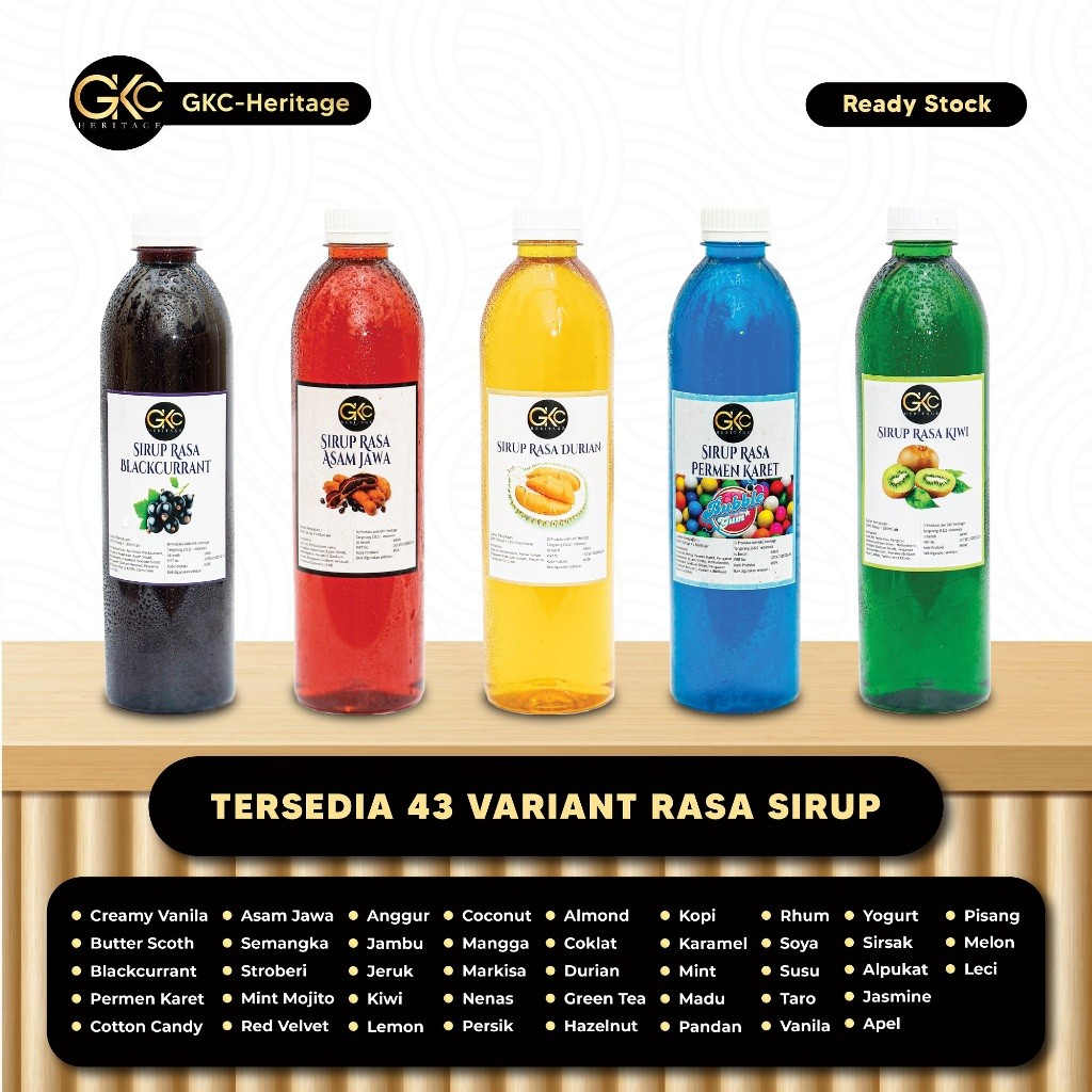 

Sirup 640ml Aneka Rasa campuran kopi, teh dan susu