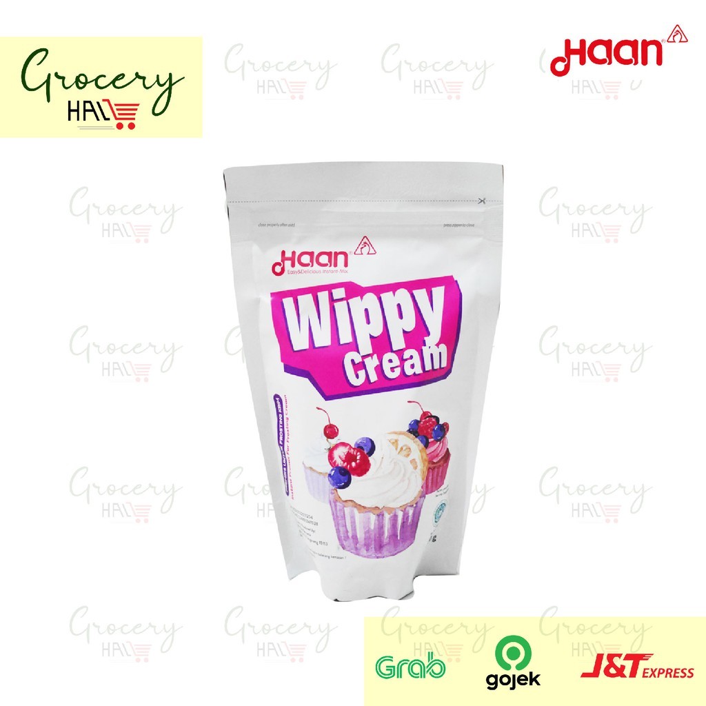 

HAAN WIPPY CREAM 200 GRAM POUCH ( WHIP CREAM BUBUK )