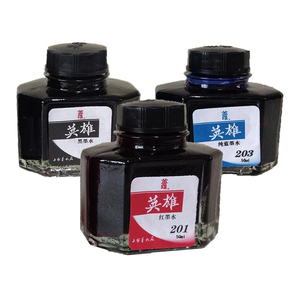 

50ml Fountain Pen Inkwith Bottle 201 202 203 204 Red Blue Black Ink Office Stationery Supplies Student Stationery