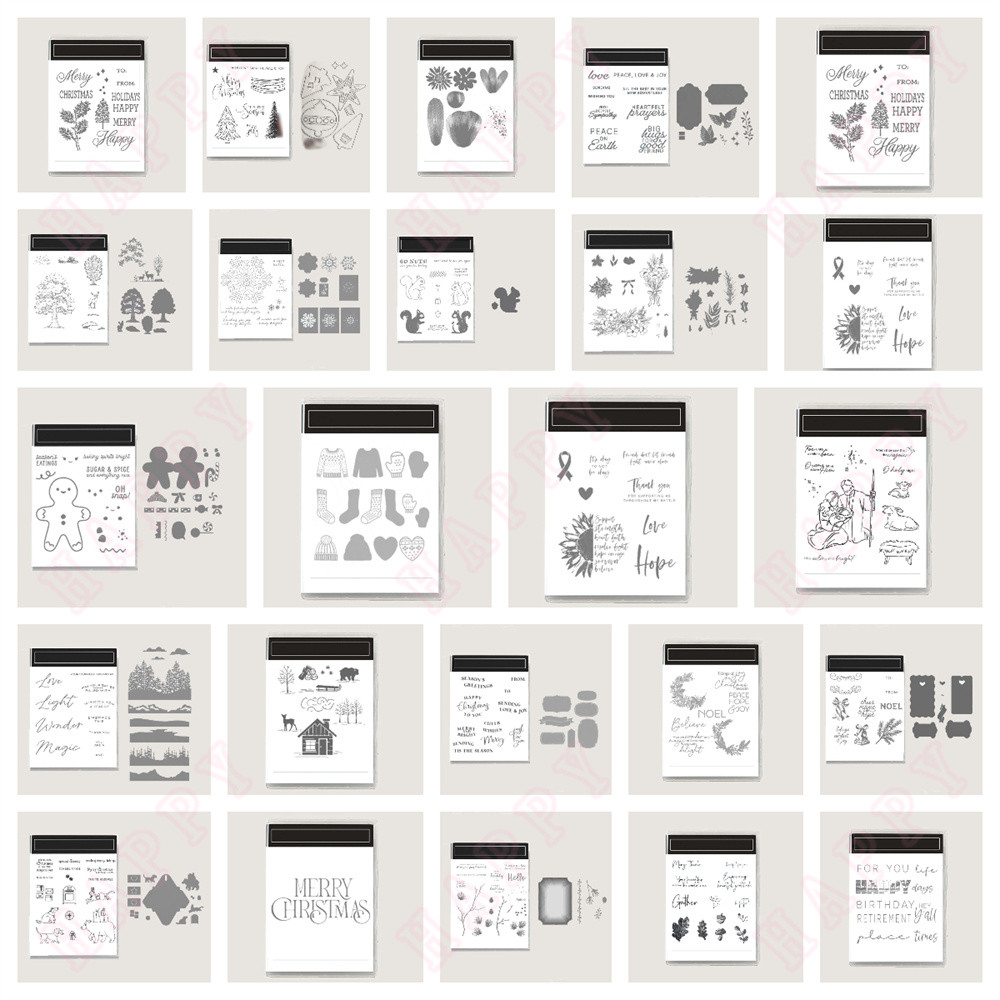 

Gift Stamps New Metal Cutting Dies Stamp Stencil For 2025 Scrapbooking Embossing Decoration Template DIY Greeting card