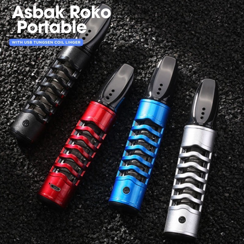 Ashtray Car Cigarette Pipa Asbak Portable Filter Rokok Pipe Smoking Rechargeable