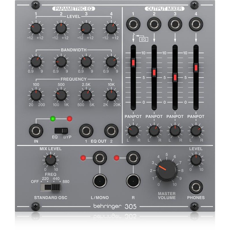 BEHRINGER 305 EQ/MIXER/OUTPUT BMJ