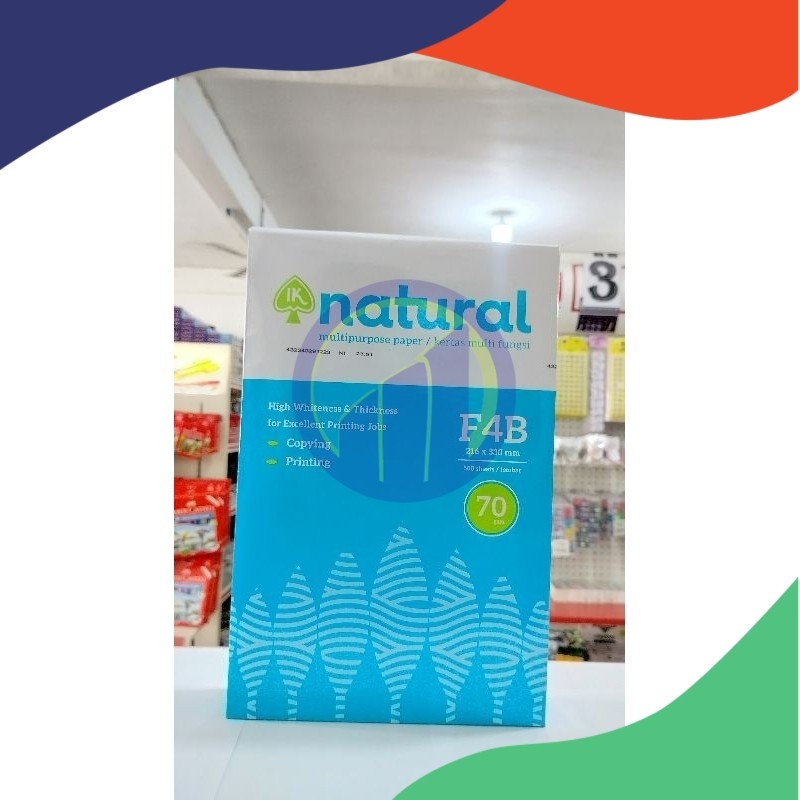 

(Rim) Natural Kertas HVS F4 70 gsm