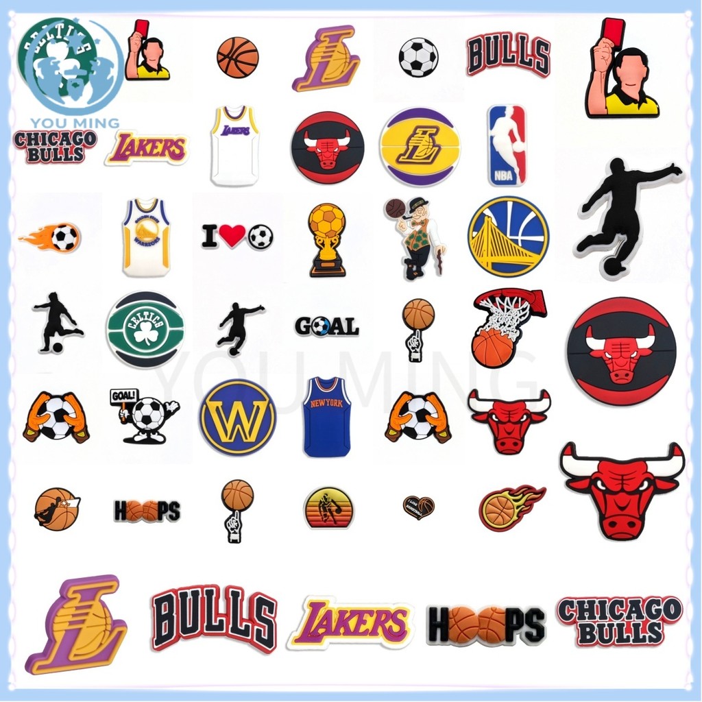 Hot Hiasan Sandal Pin Sandal Dekorasi Sandal Buah Jimat Buaya Bintang Sepak Bola DIY Kartun Bakiak O