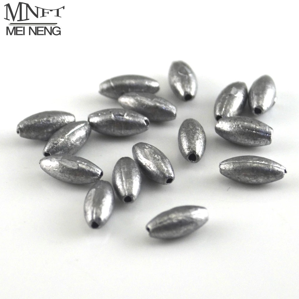 

MNFT Olive Shape Lead macaroni Sinkers Pure Lead Making Fishing Sinker 0.35g, 0.5g, 0.6g, 1g, 2g Weight Selling