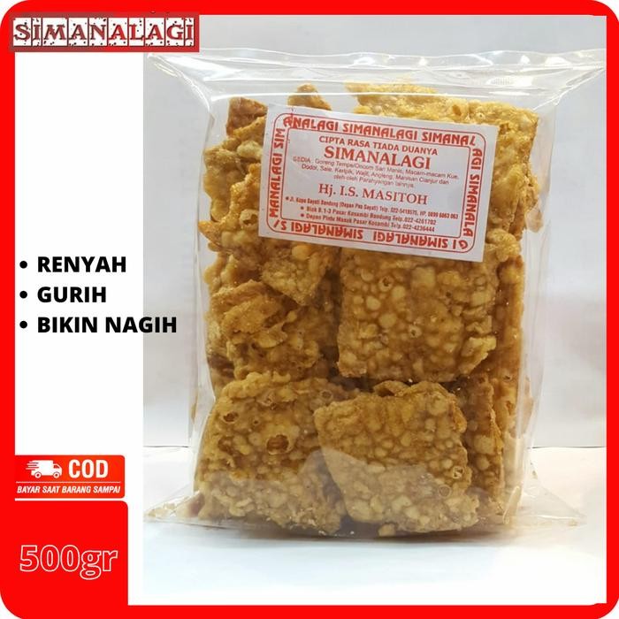 KRIPIK KERIPIK TEMPE BANDUNG RENYAH MURAH - Asin