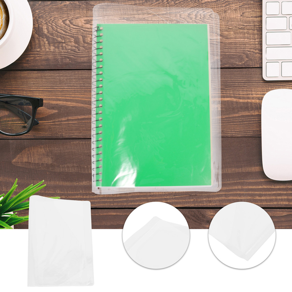 

Book Covers PVC Jacket Protective Sleeve Transparent Clear Film Student Scrapbooking