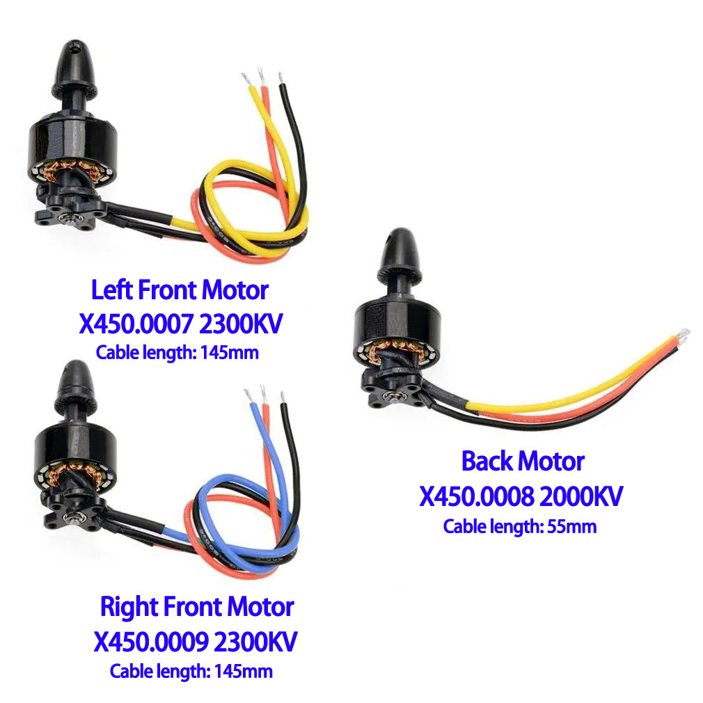 Original XK X450-0007 0008 0009 Main Motor Brushless Engine Spare Parts For WLtoys X450 Fixed Wing R