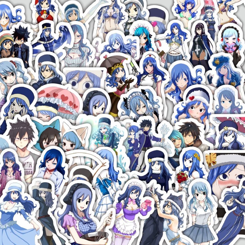 

Stiker Cutting Pack Stiker Anime Series Fairy Tail Karakter Juvia Lockser Isi 100Pcs Series Aesthetic Lucu Keren Untuk Koper Bahan Vynil