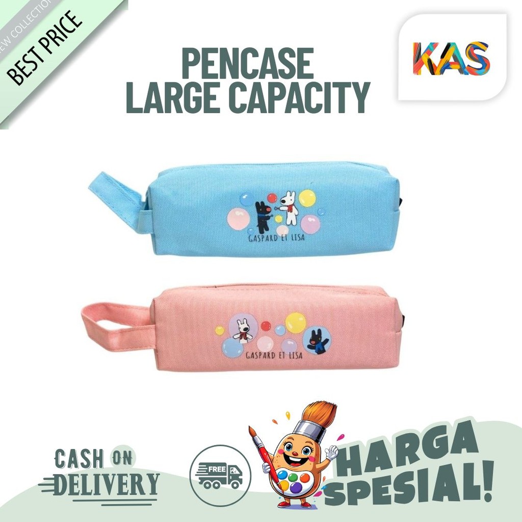 

Tempat Pensil Pencase M&G Gaspard Et Lisa #QPB932JJ Pencase Large Capacity Dengan Motif Lucu
