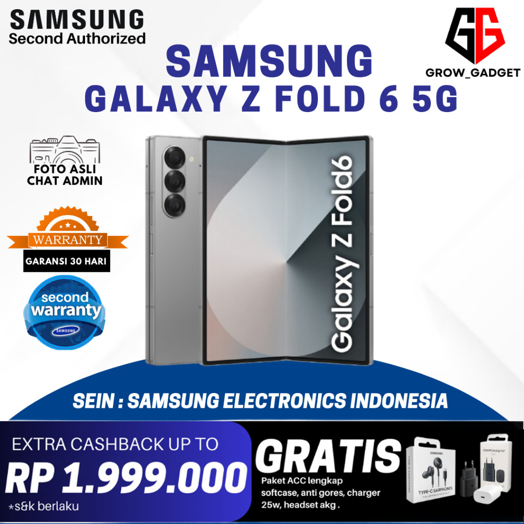 SAMSUNG GALAXY Z FOLD 6 & Z FLIP 6 5G 12/256GB 12/512GB 12/1TB SECOND RESMI SEIN | BUKAN HP INTER