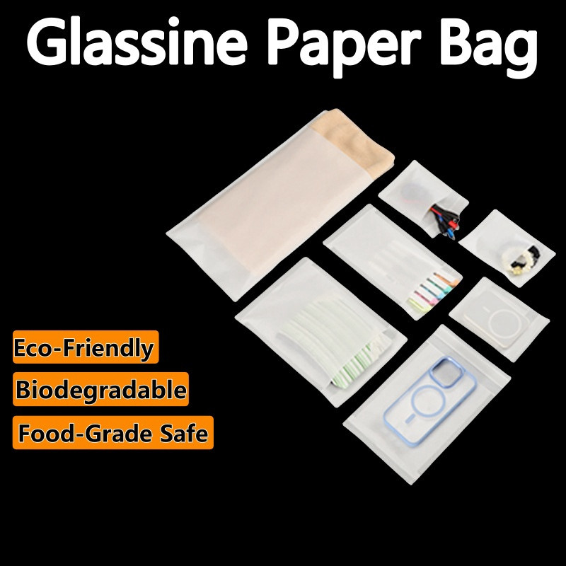 

StoBag, Glassine Paper Self Bags, biodegradable, food-grade safe, packaging food items, smaller products, accessories