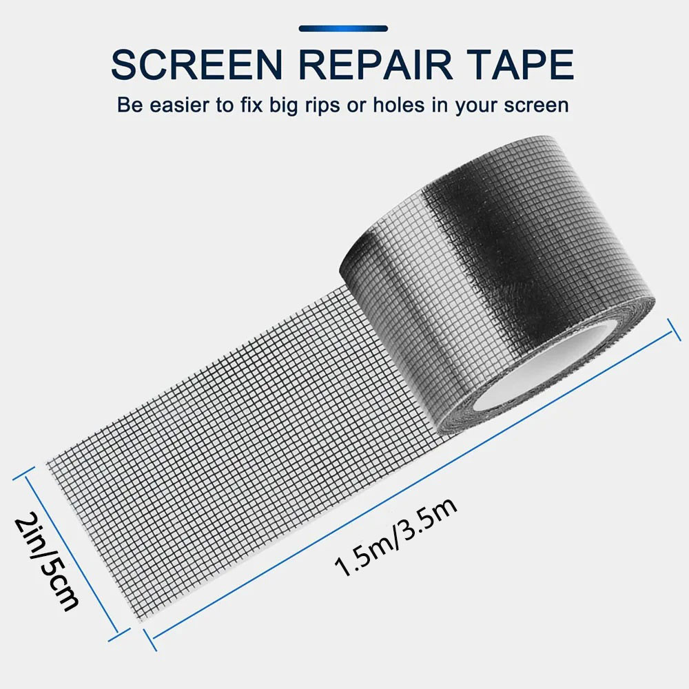 1 Roll Repair Patch Screen Anti-mosquito  for Window Screen Repair Glue Mosquito Net Repair Tape Win