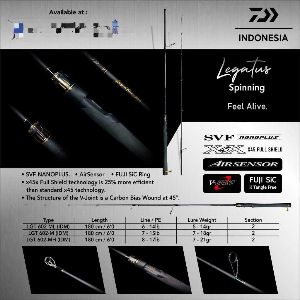 ZONA PEMANCING - Joran Daiwa Legatus 180/602 Joran Galapung