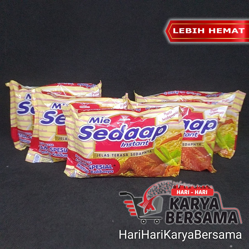 

MAKANAN MI INSTAN MIE SEDAAP SEDAP RASA AYAM SPESIAL PACK 5'S X 69 GR