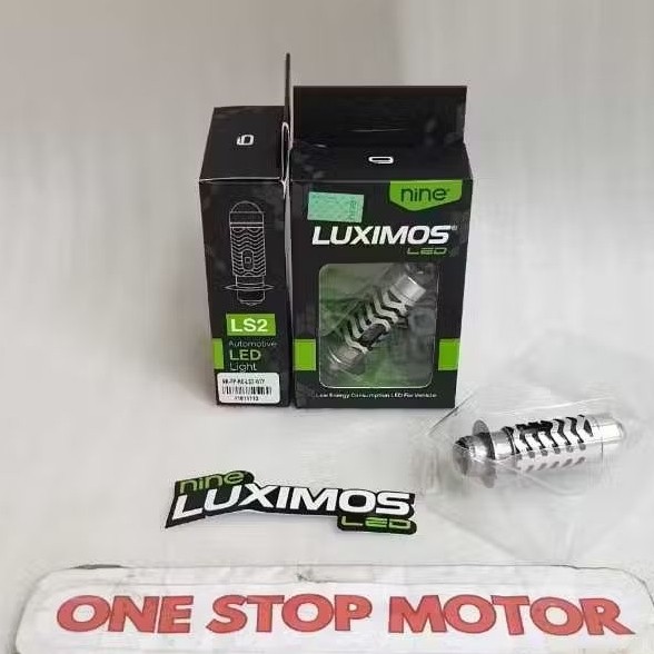 Lampu depan Laser LED LS2 , LS2 RGB 2 in 1 putih kuning PNP bebek & matic H6 kaki 1 Asli Luminos