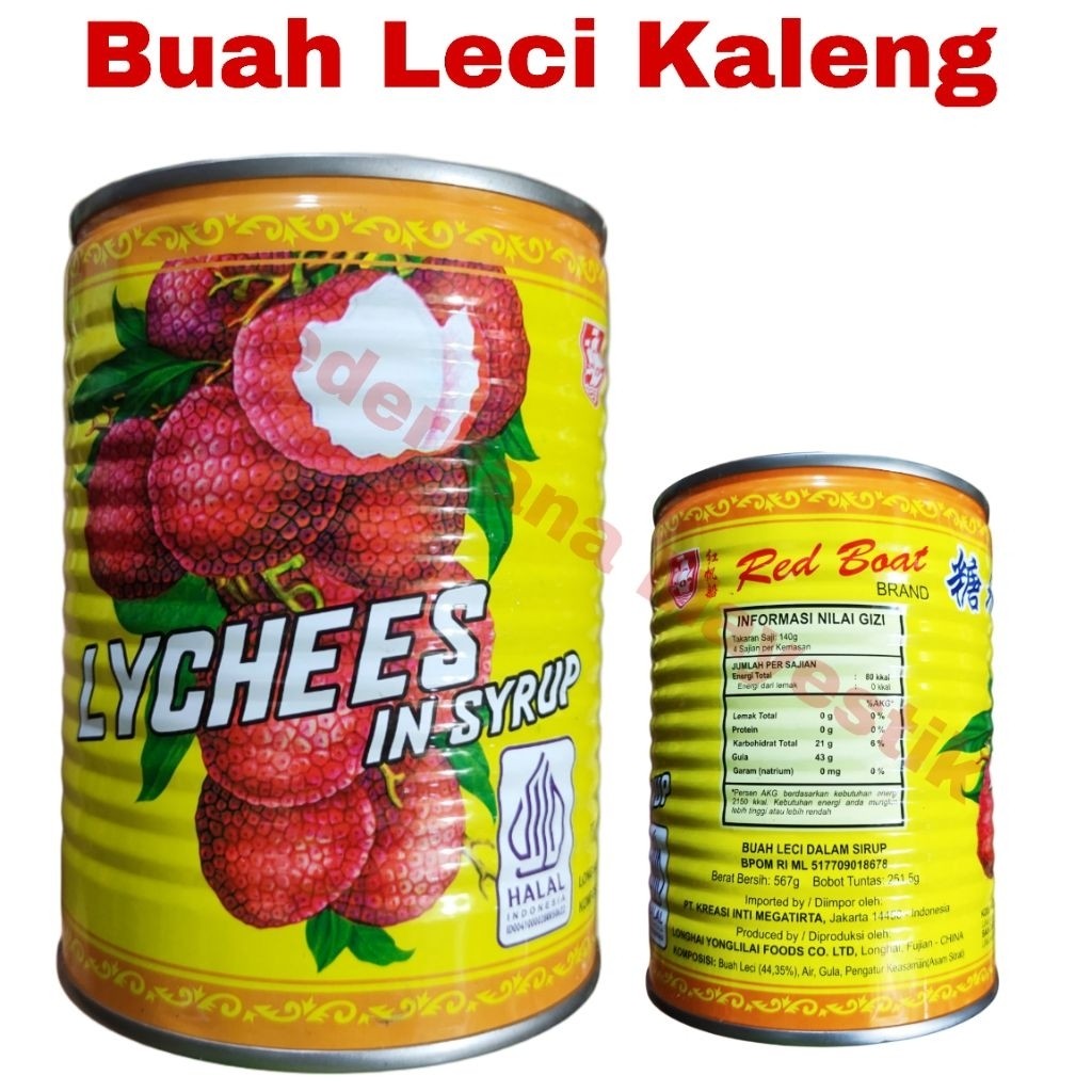 

Buah Leci Kaleng Sirup Lychees Syrup 567gr 567 gr gram
