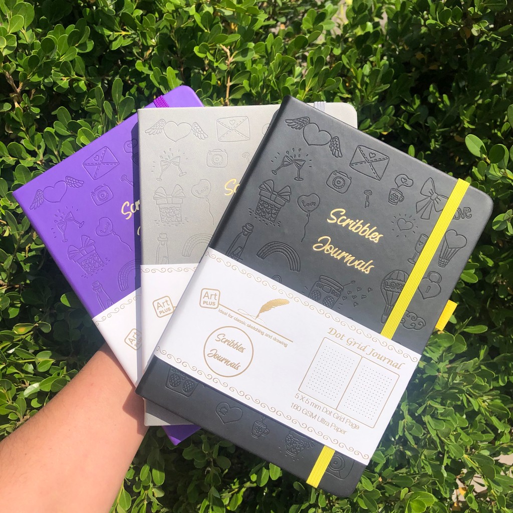 

A5 Hardcover BUJO Dotted Journal Dot Grid Notebook Drawing SKetchbook-160gsm Paper 160 Pages