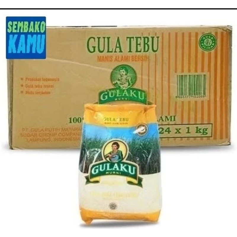 

Gula Pasir Gulaku Kuning 1 kg - 1 Dus Isi 24 pcs